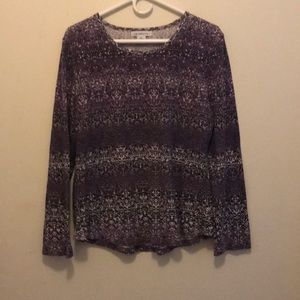 Long sleeve purple shirt